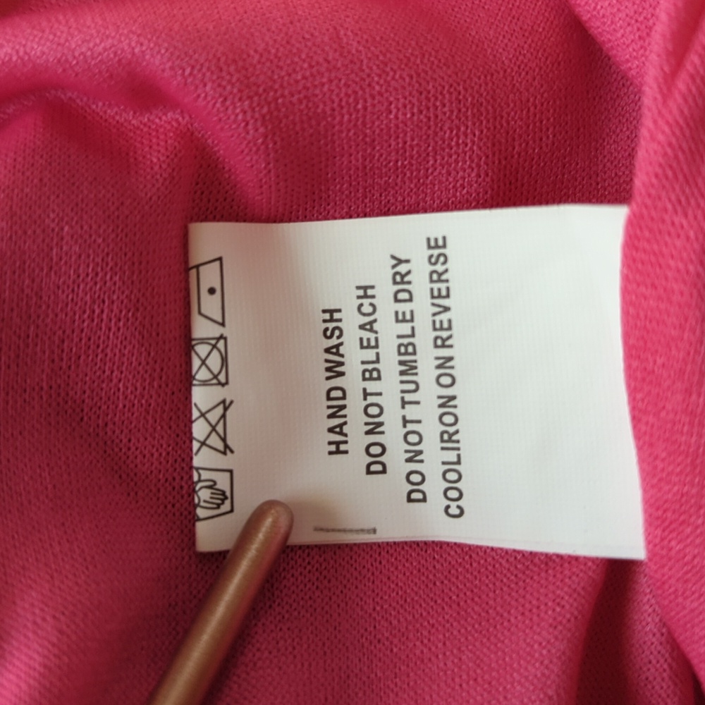MANER Ombre Sequin Pink Racer Back Fully Lined Dress Size SMALL - Picture 5 of 10